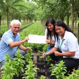 doação de mudas de açaí