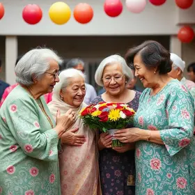 mães de assistidos e idosos