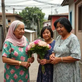 mães do bairro Luiza Queiróz