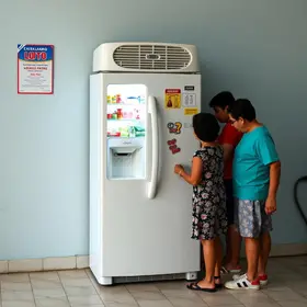 sorteio de geladeiras em Caxias