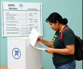 resultado da votação em Caxias